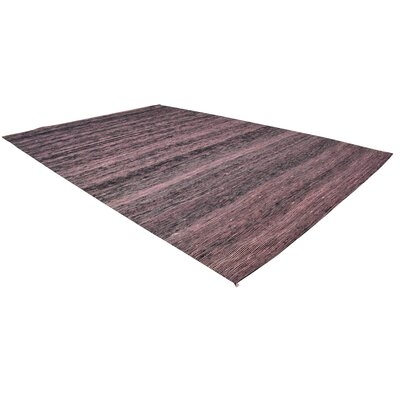 One Of A Kind  Flatweave Modern & Contemporary 5' X 8' Solid Wool Pink Rug - Image 0