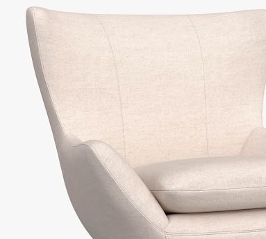 Wells Upholstered Tight Back Armchair, Polyester Wrapped Cushions, Performance Everydayvelvet(TM) Smoke - Image 4