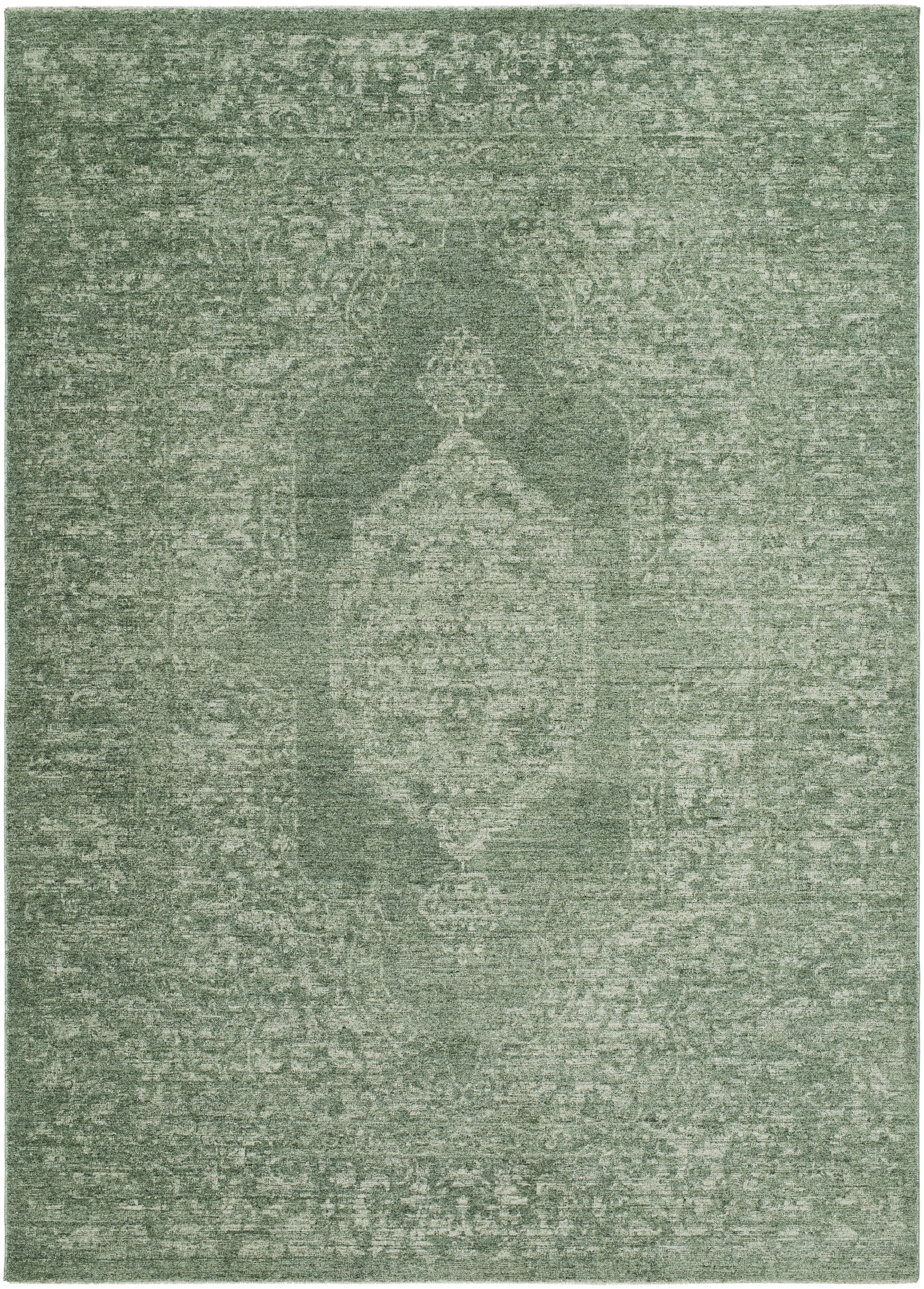 Cyrus Green Indoor 7'10" x 10' Machine Woven Rug - Image 0
