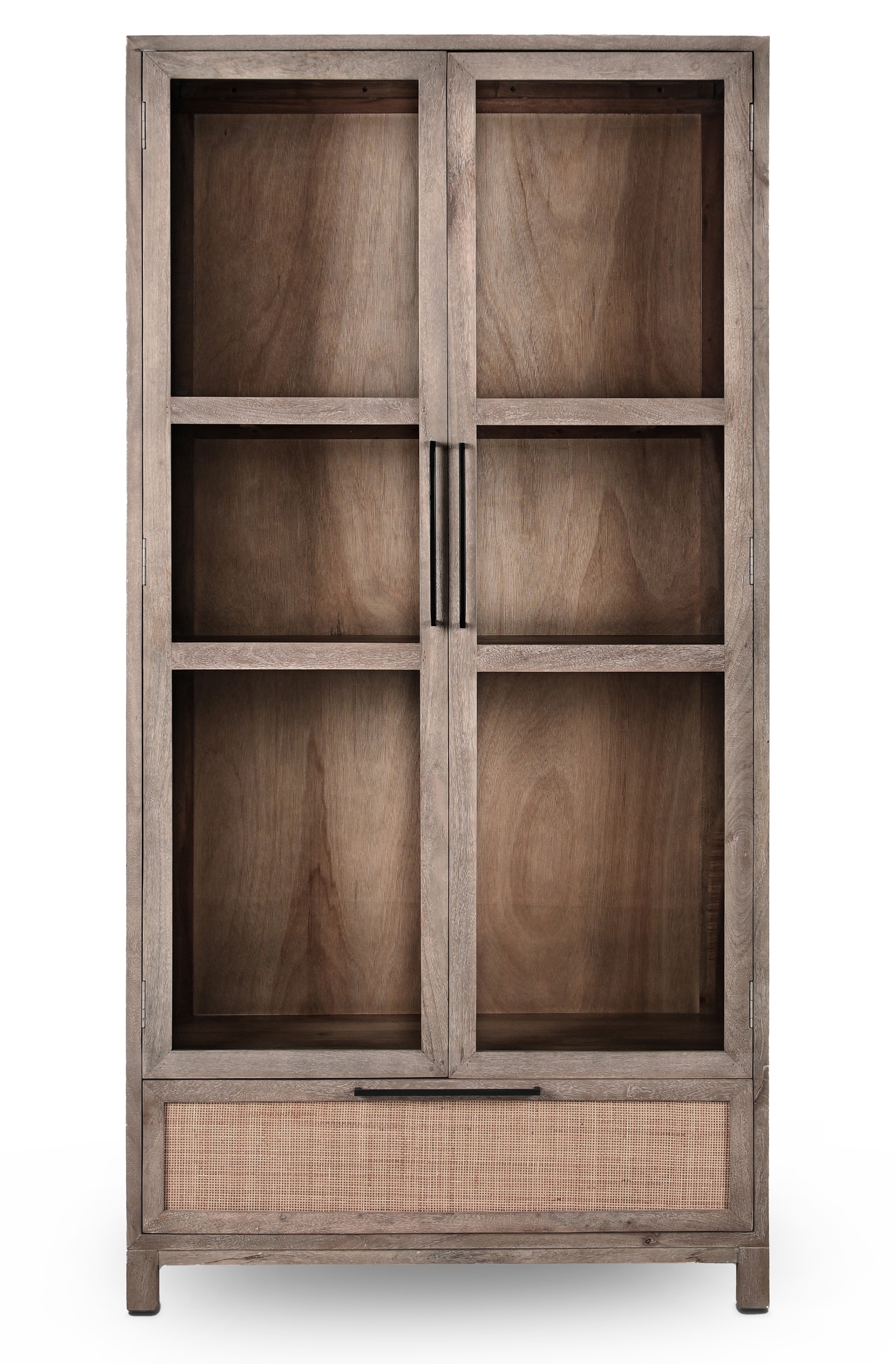 Jensen 2Dr 1Dwr Tall Cabinet Taupe - Image 1
