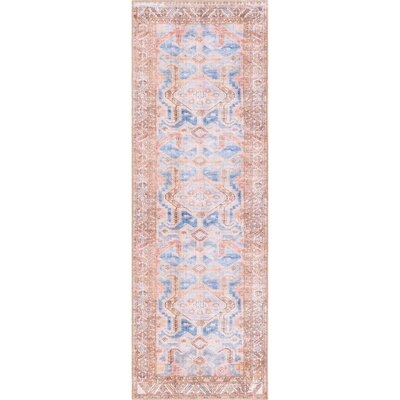 Frinton Oriental Light Blue/Beige Area Rug - Image 0