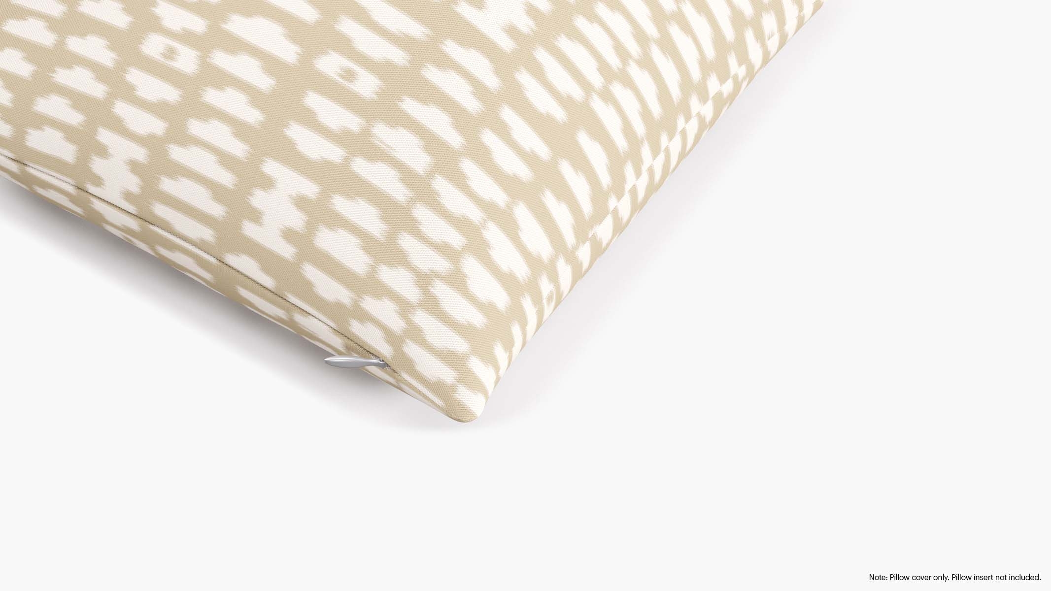 Throw Pillow Cover 16", Sand Odalisque, 16" x 16" - Image 1