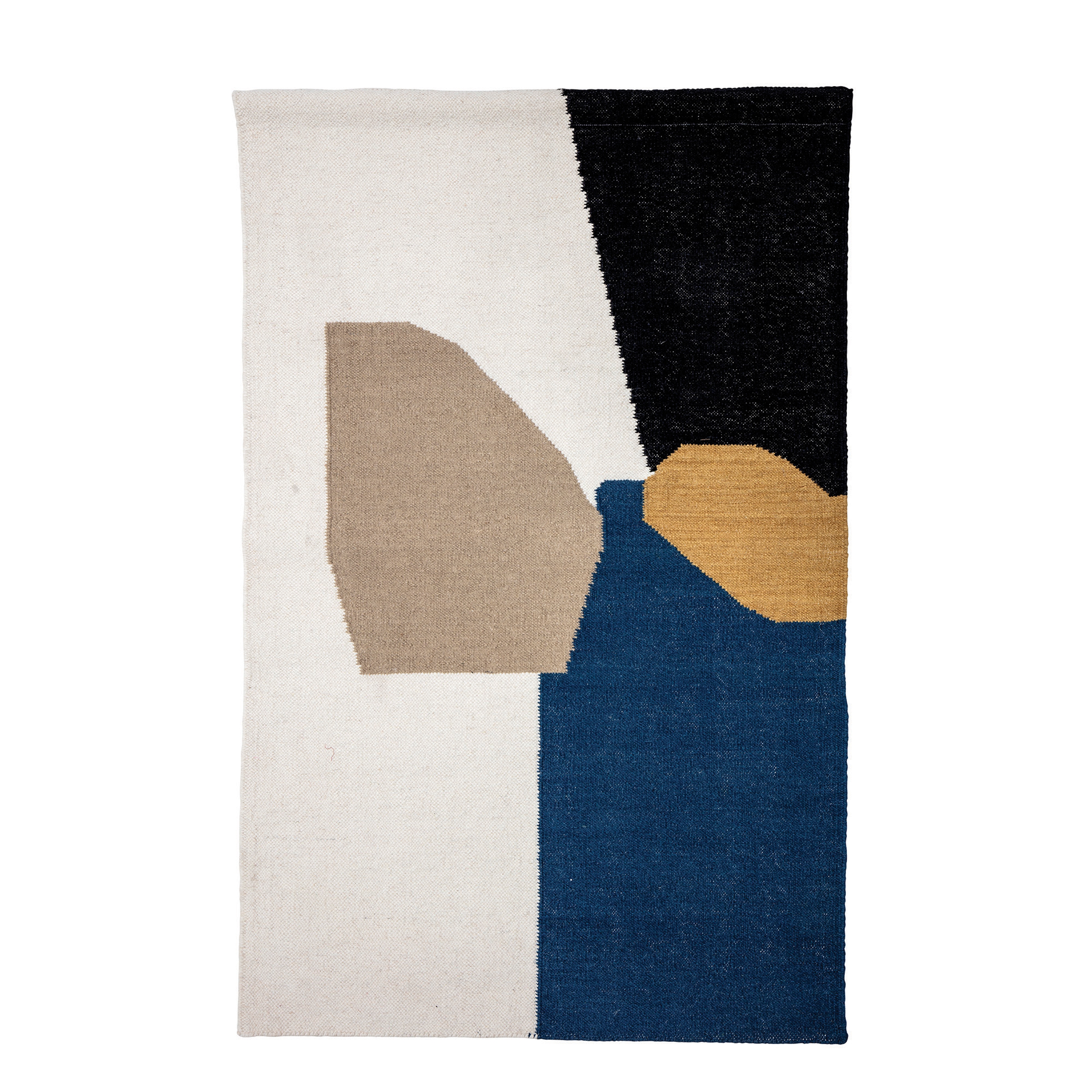 Abstract 56"H Wool & Cotton Blend Woven Wall Hanging with 2 Metal Sawtooth Hangers - Image 0