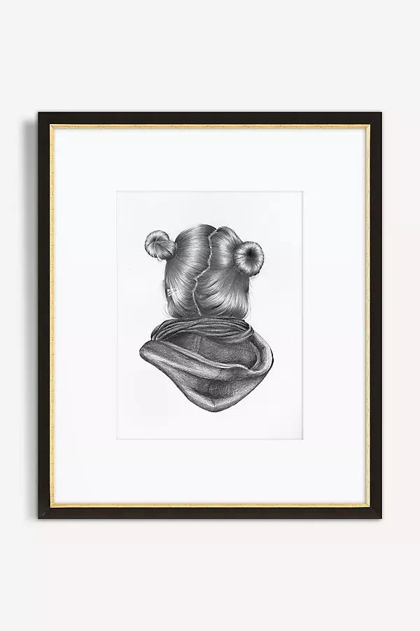 Reverse Portrait, Girl on the Tube Wall Art - Image 0