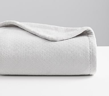 Chamois Baby Blanket, 47x47 in, Grey - Image 5