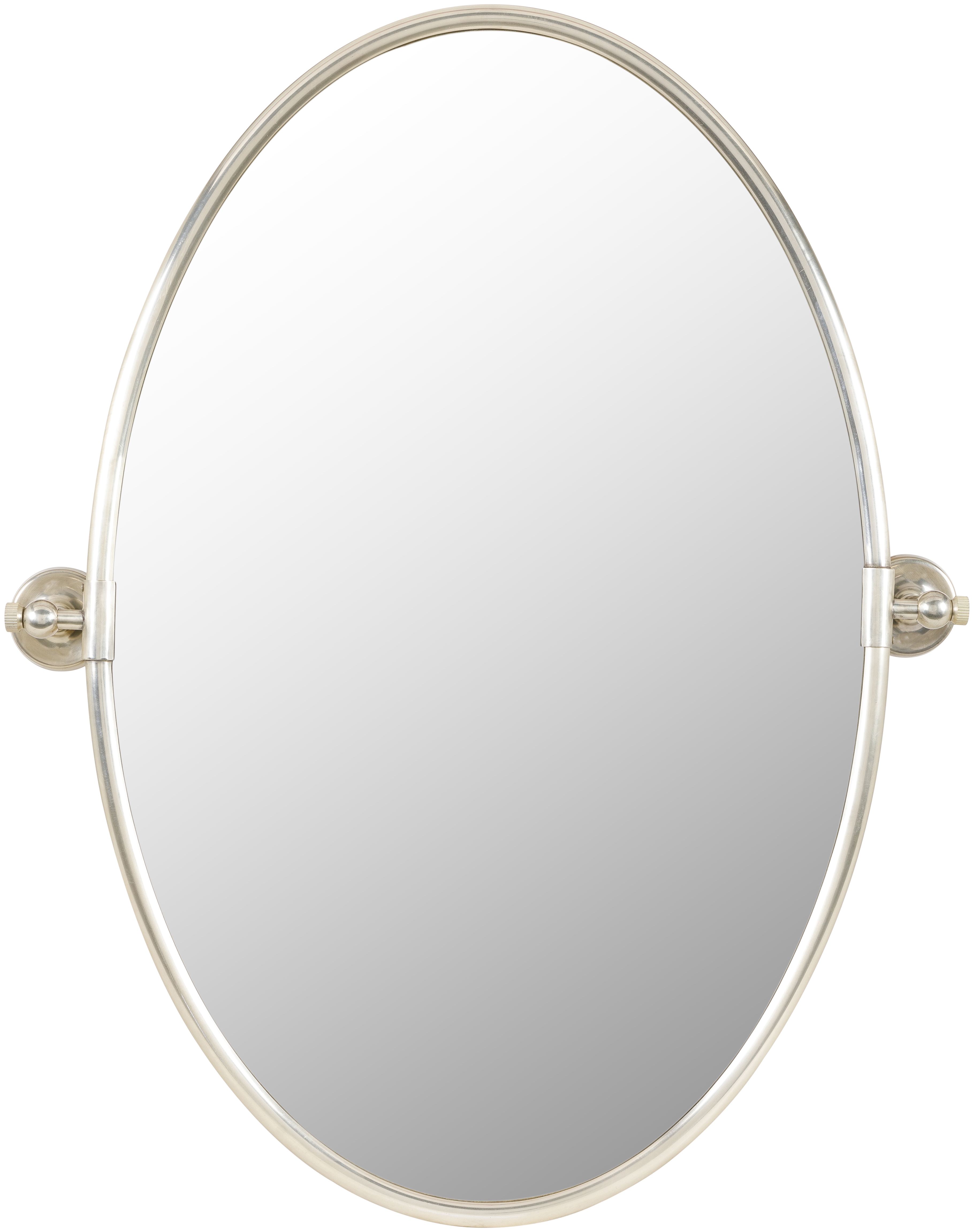Burnish Metallic - Silver 30"H x 25"W x 4"D Accent Mirror - Image 0