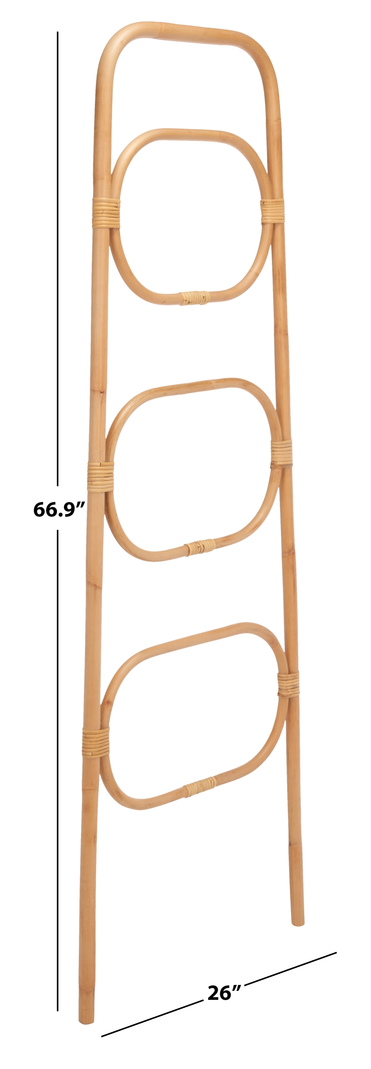 Keita 3 Tier Towel Hanger - Natural - Safavieh - Image 5