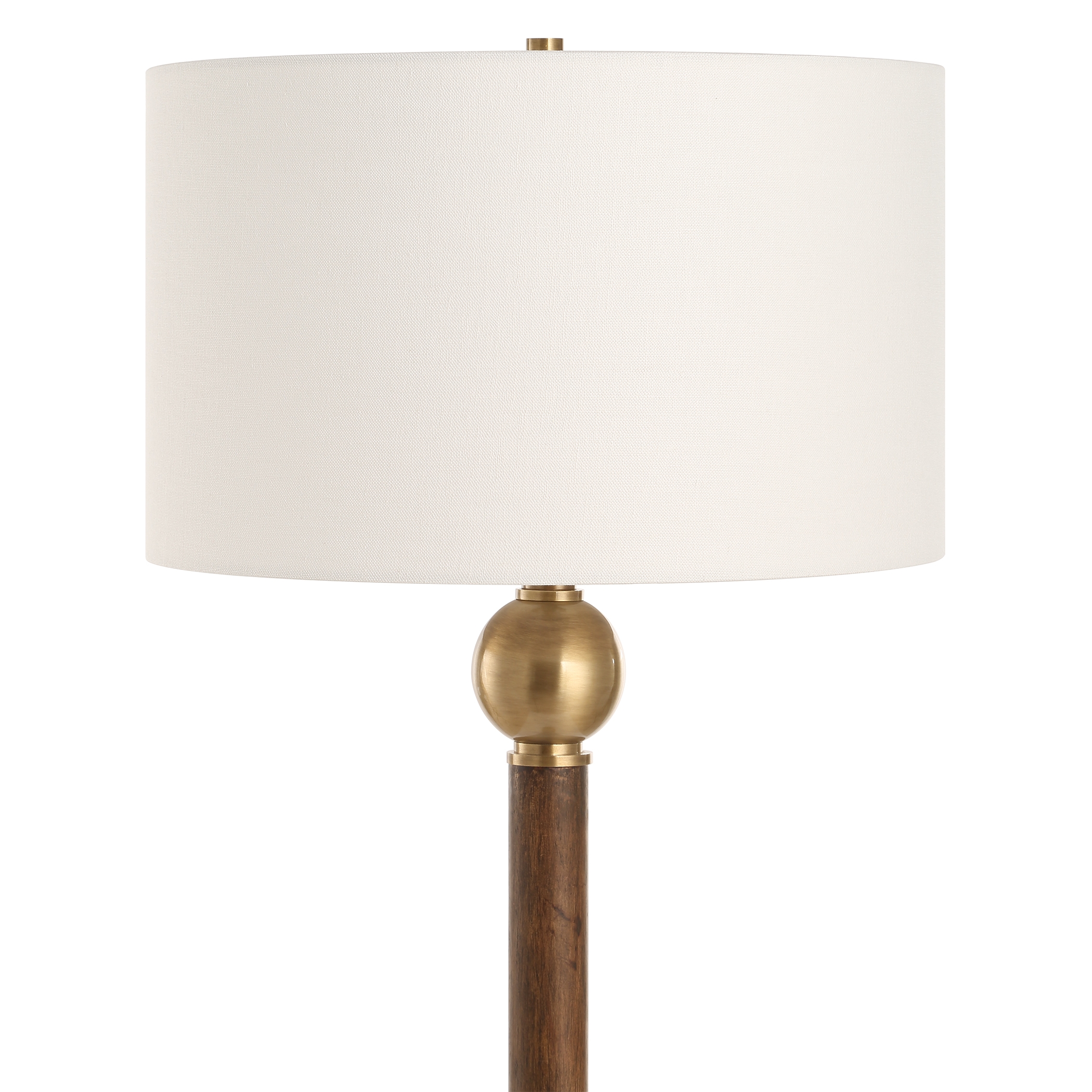 Keros Dark Oak Floor Lamp - Image 4