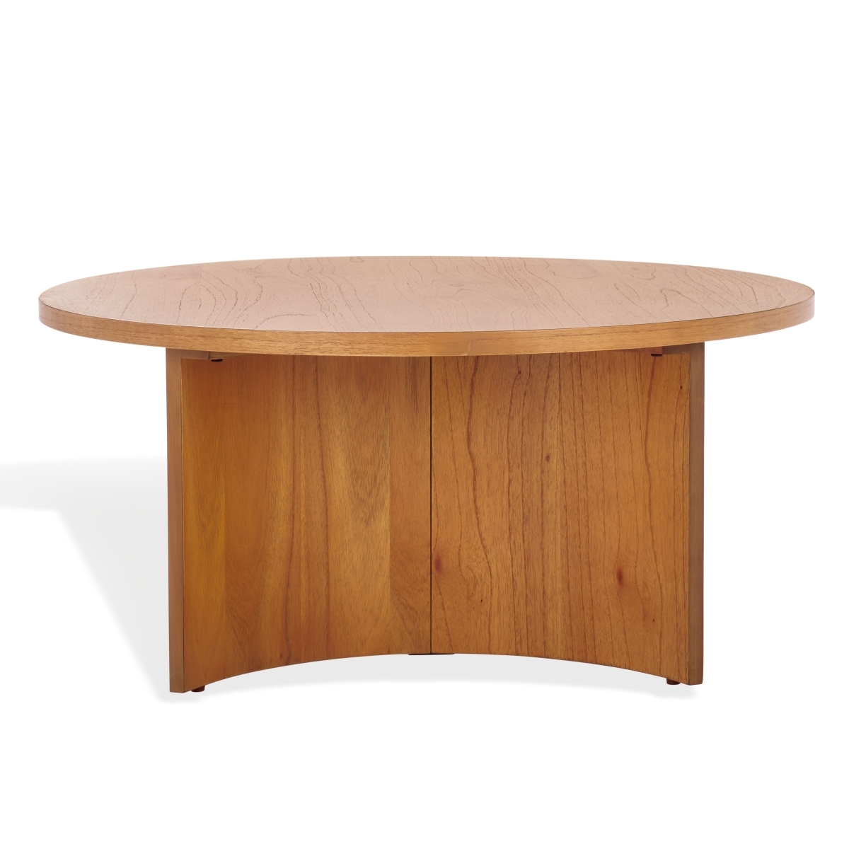Audriella Round Wood Accent Table - Natural - Image 4