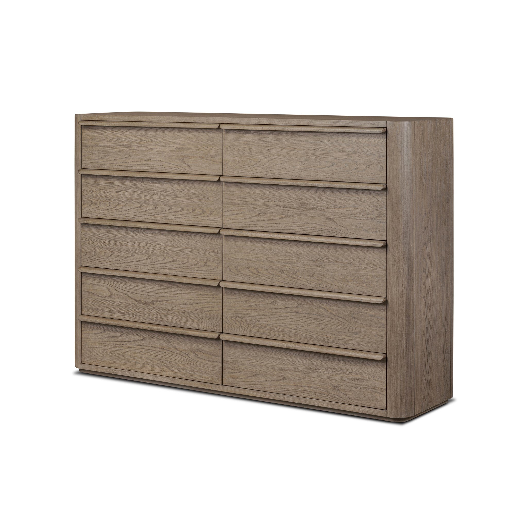 Primrose 10 Drawer Dresser - Natural Flat Oak Veneer - Image 1