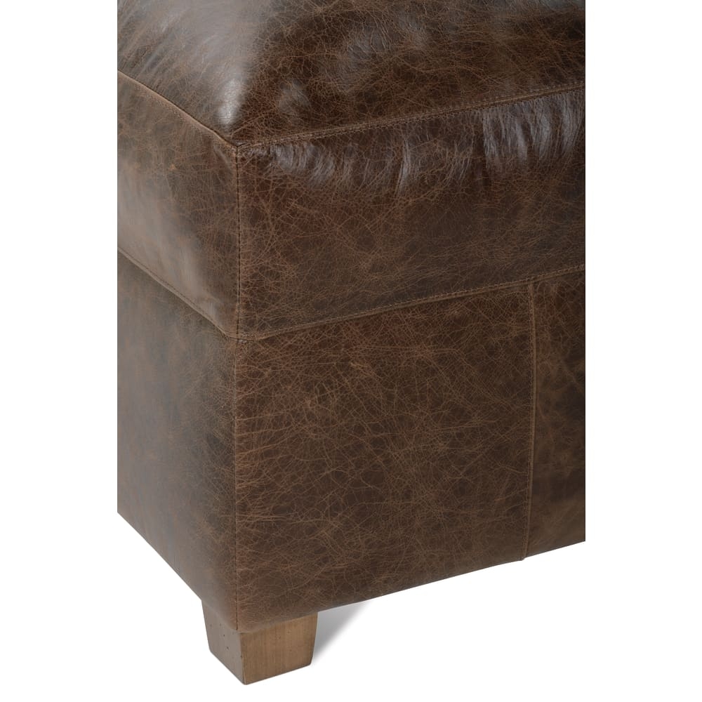 Lilah Leather Ottoman - Image 6