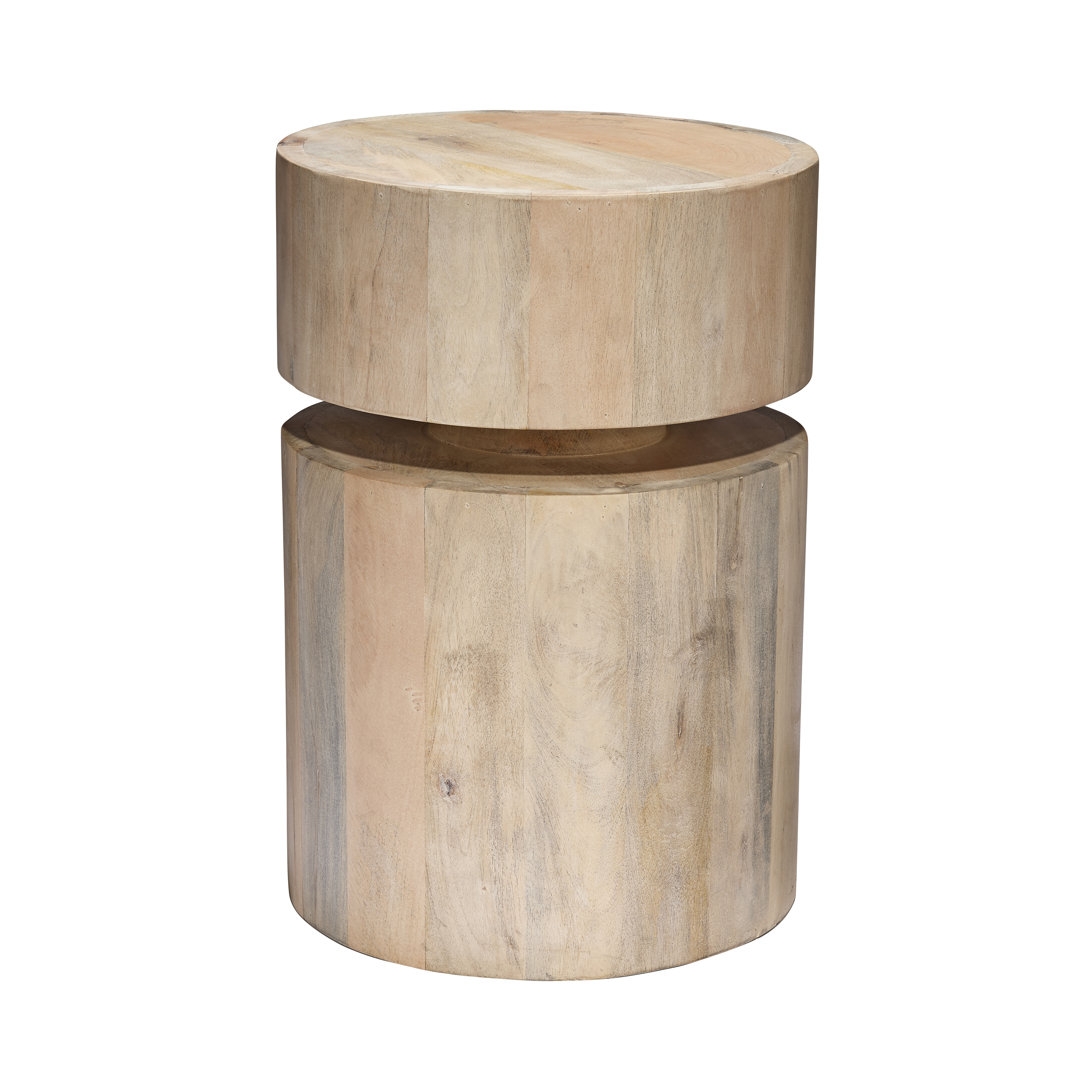 Jamie Young Company Solid Wood Drum End Table - Image 0