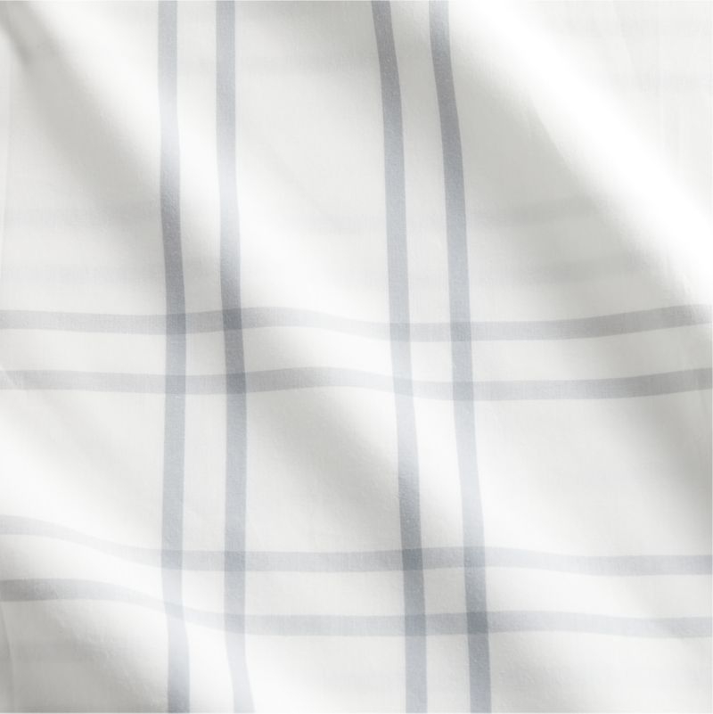 Stax Mist Blue Organic Cotton Toddler Duvet Cover - Image 2