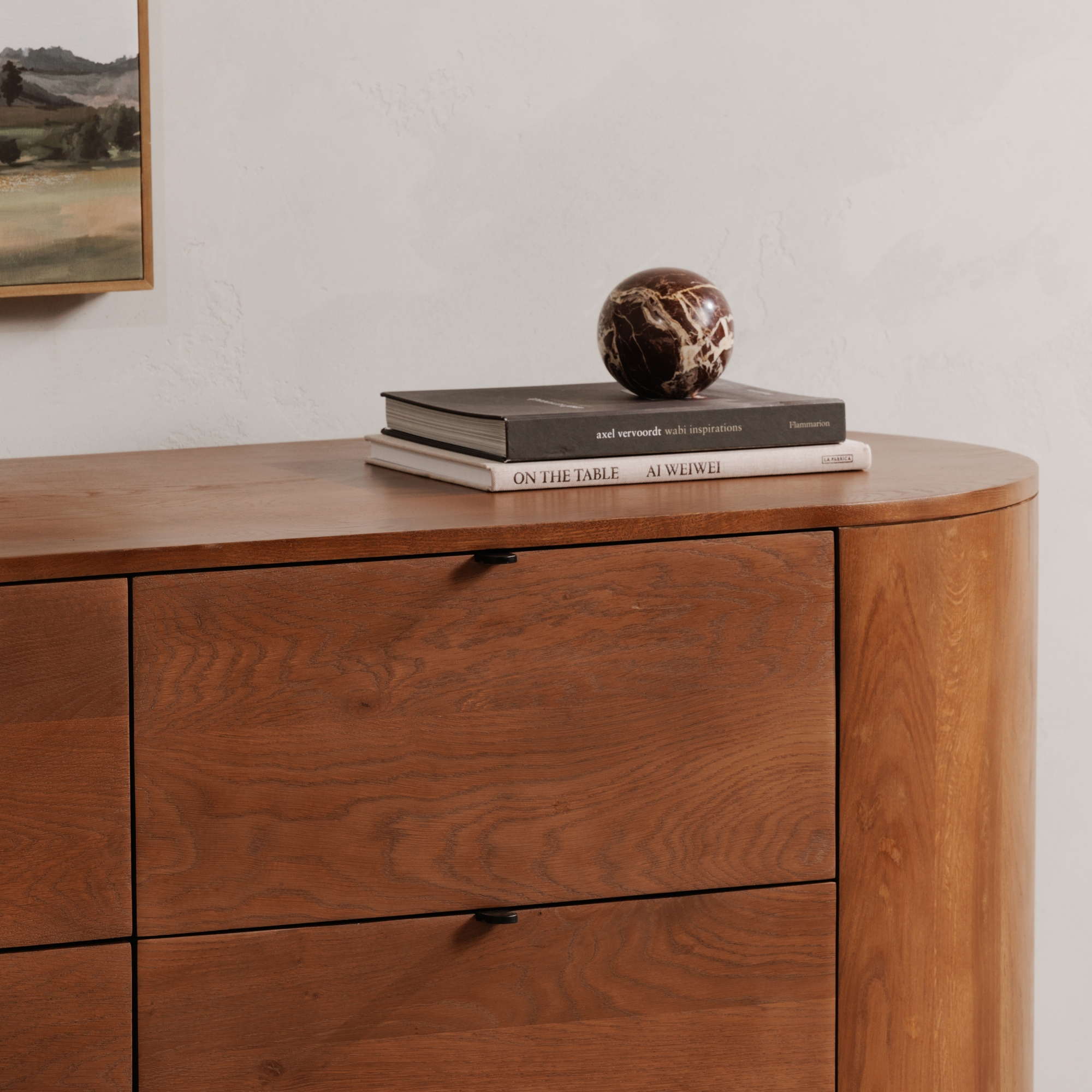 Theo 6 Drawer Dresser Brown - Image 9