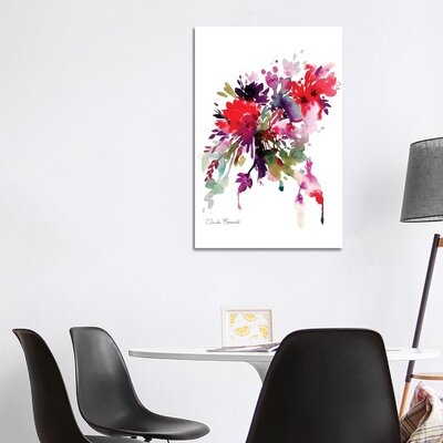 Bright Floral by Claudia Bianchi - Wrapped Canvas Painting Print - Image 0