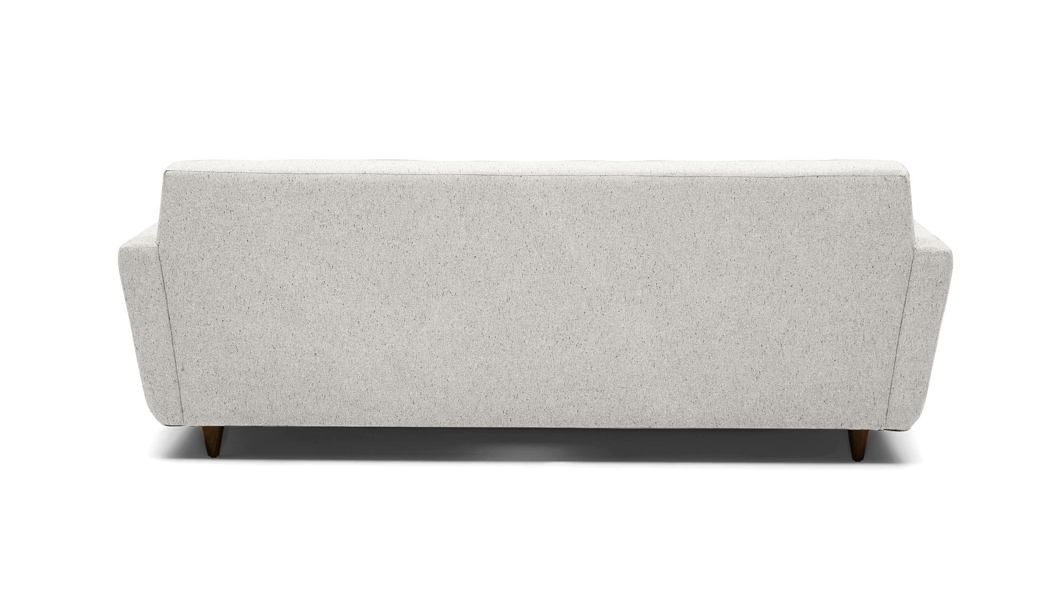 White Hughes Mid Century Modern Sleeper Sofa - Tussah Snow - Mocha - Image 4