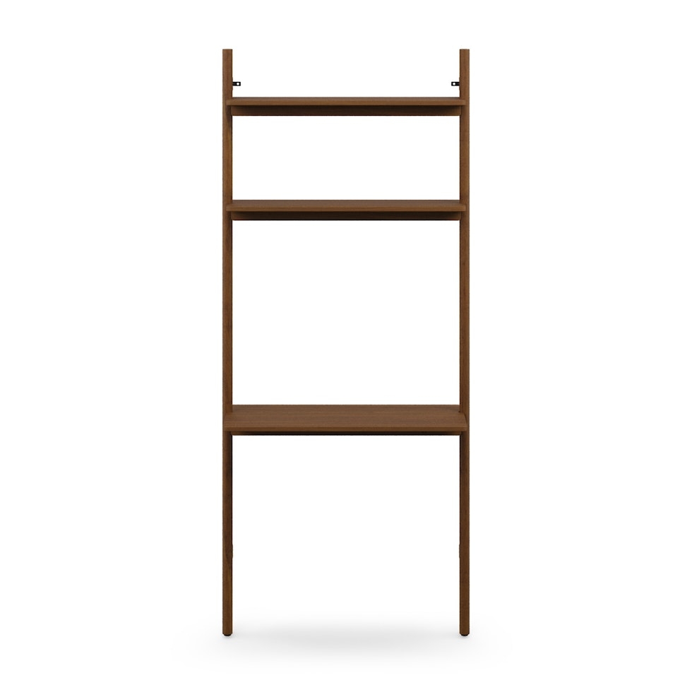 Heidi 33.5" Modular Wall Desk - Walnut - Image 1