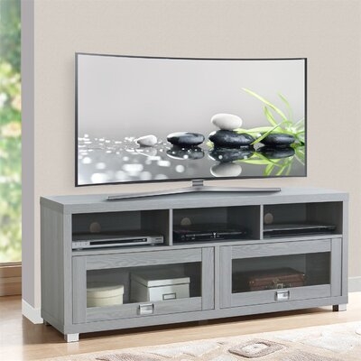 Techni Mobili Durbin TV Stand For Tvs Up To 75In, Grey - Image 0