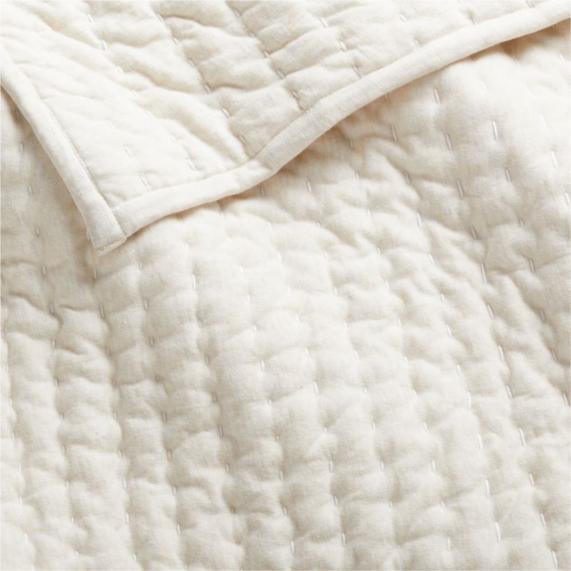 Baby's First Natural Organic Jersey Baby Crib Quilt - Image 2