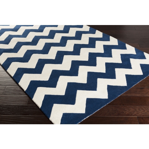 Transit Blue Indoor 8' x 8' Handmade Rug - Image 1
