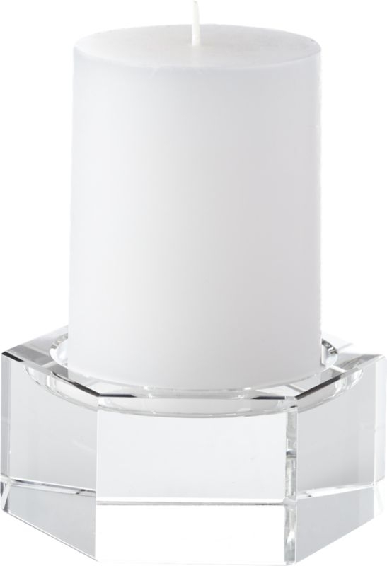 Hex Large Crystal Pillar Candle Holder - Image 9