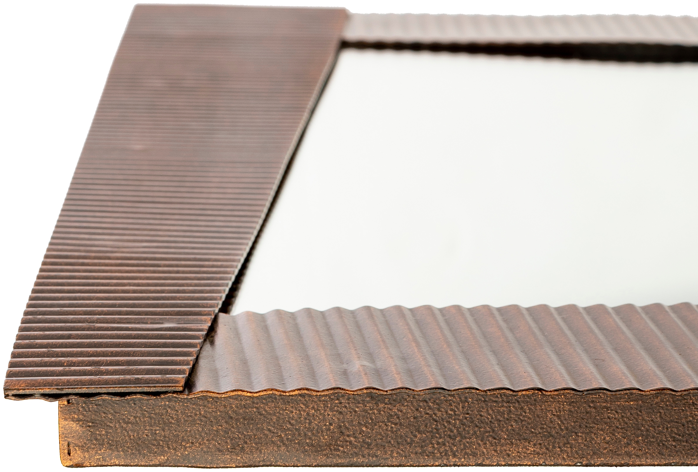 Rendezvous Metallic - Copper 19"H x 19"W x 1"D, 19"H x 19"W x 1"D Mirror - Image 1