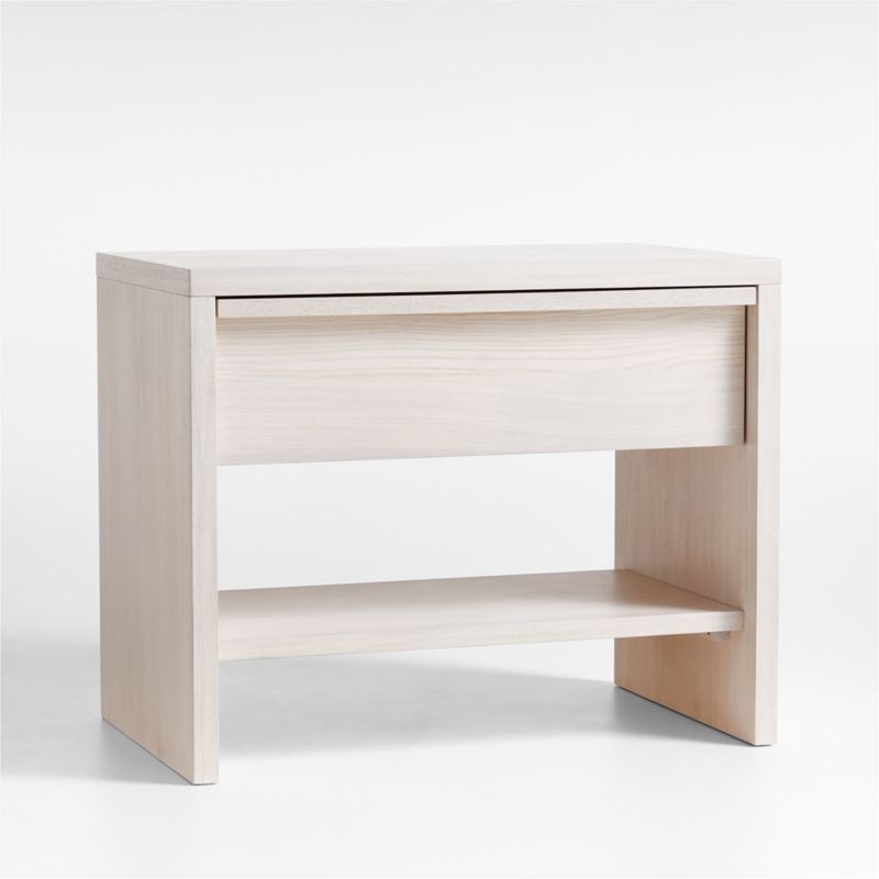 Clemente 30" Whitewashed Ash Charging Nightstand - Image 3