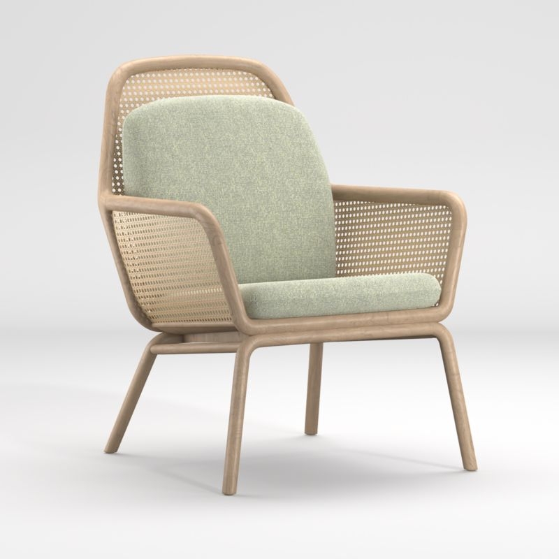 Verne Rattan Chair with Cushion - Image 7