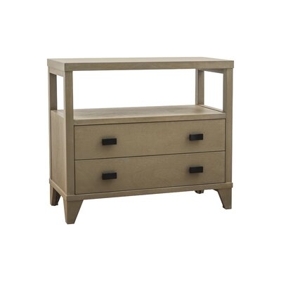 Solid Wood 2 Drawer End Table - Image 0
