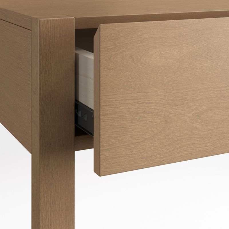 Ever Simple Modular Natural Brown Wood Kids Desk and Hutch - Image 5