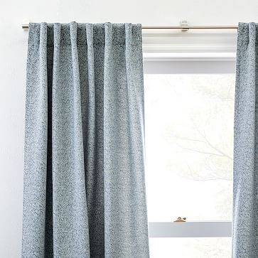 Dash Jacquard Curtain, Stormy Blue, 48"x108" - Image 3