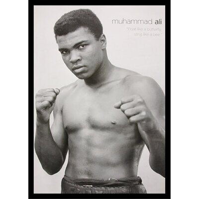 Muhammad Ali Float Like a Butterfly, Sting Like a Bee - Picture Frame Photograph Print on Paper - Image 0