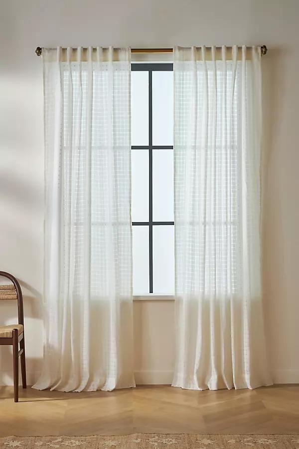 Sheer Grid Curtain - Image 0