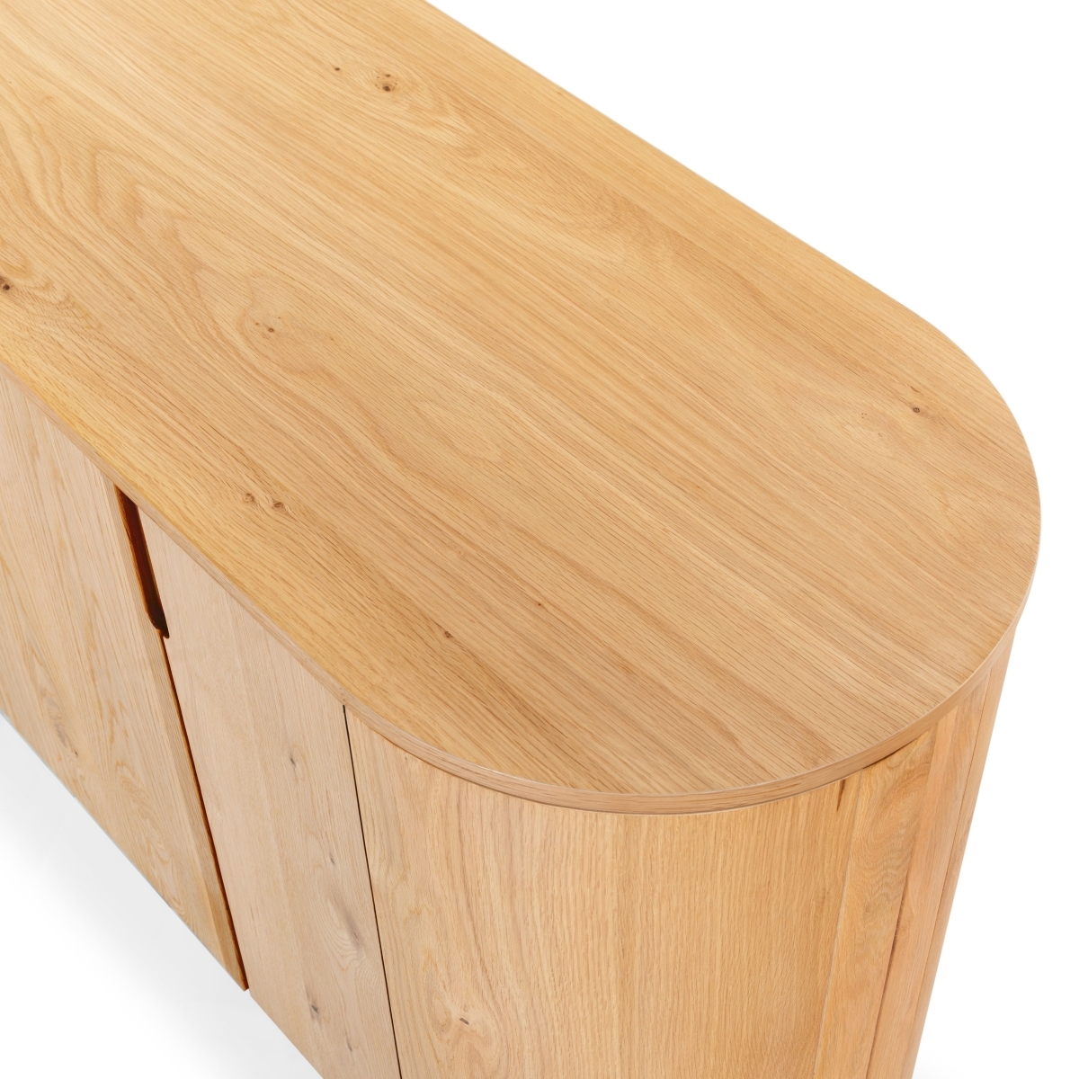 Jesbelina Oval Wood Sideboard - Natural - Image 1