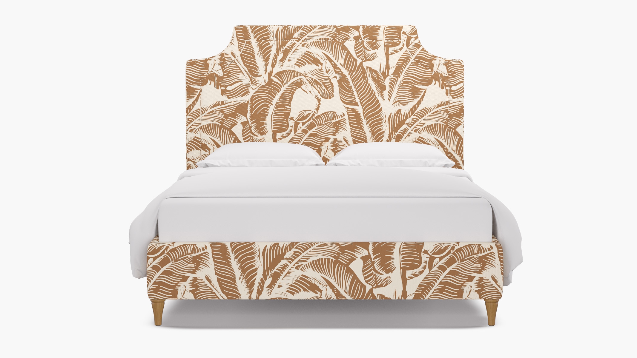 Deco Bed, Caramel Martinique® Encore, Natural Decorative Tapered Leg, King - Image 0