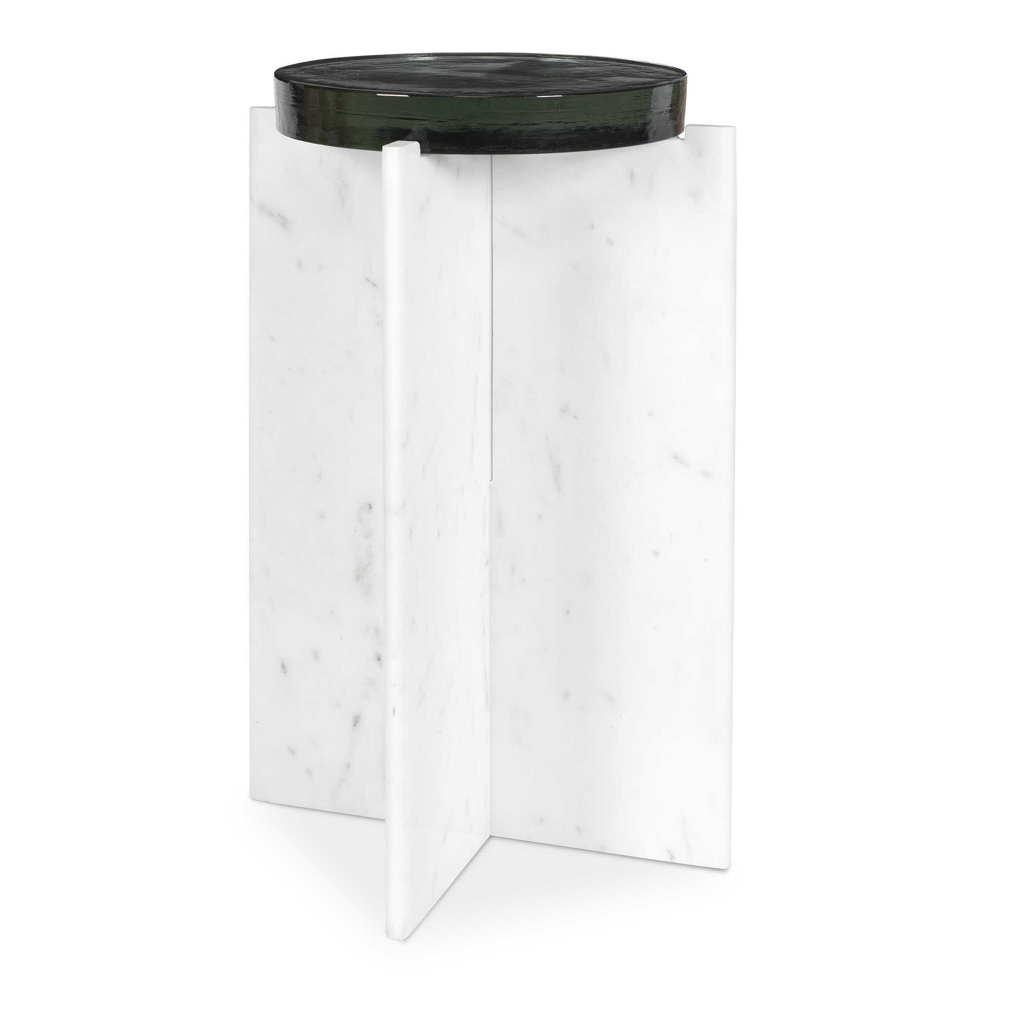 Olina Marble Outdoor Accent Table - Image 0