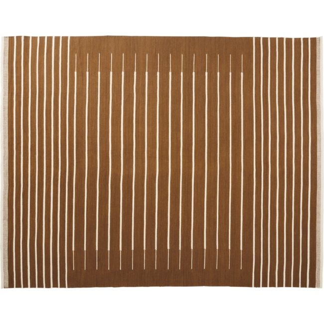 Copper with White Stripe Rug 8'x10' - Image 0