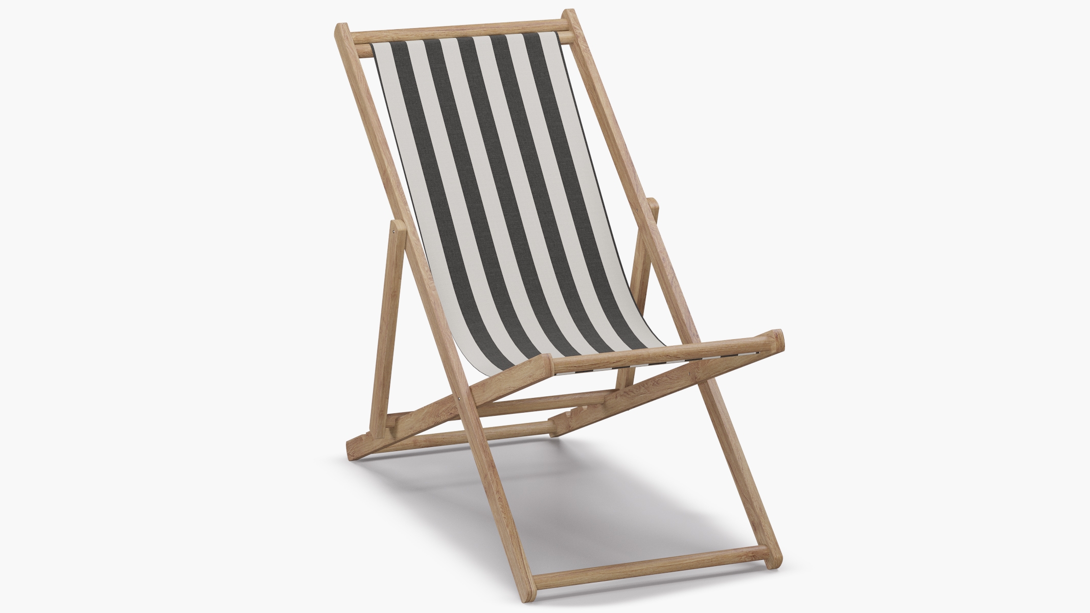 Cabana Chair, Ink Cabana Stripe - Image 1