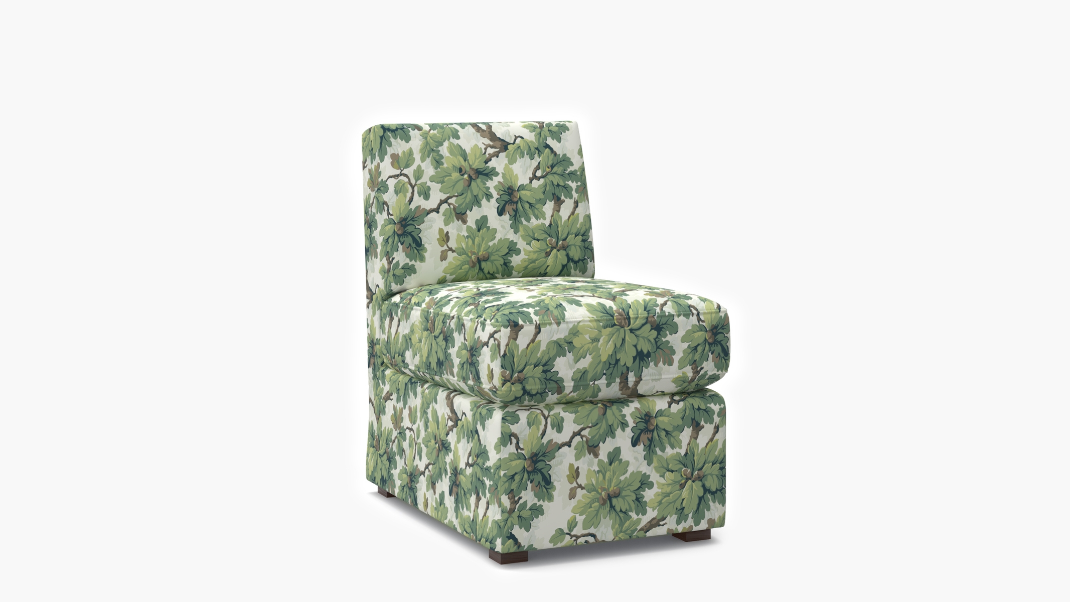 Petite Slipper Chair, Vert Woodland - Image 1