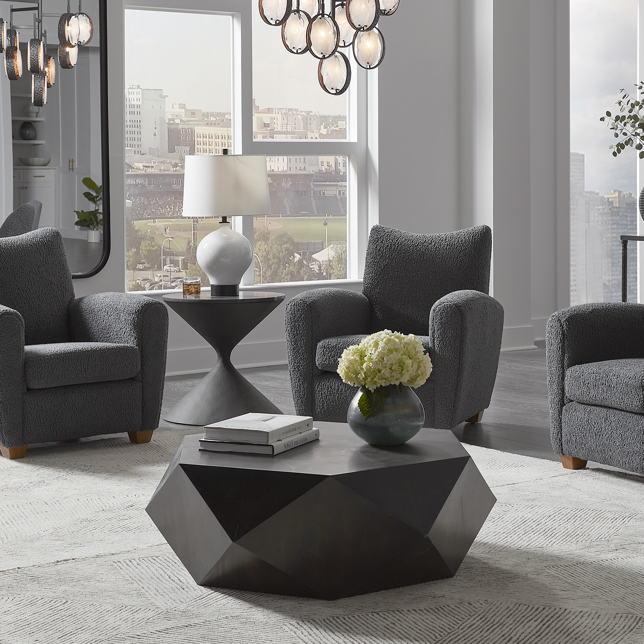 Volker Worn Black Coffee Table - Image 5