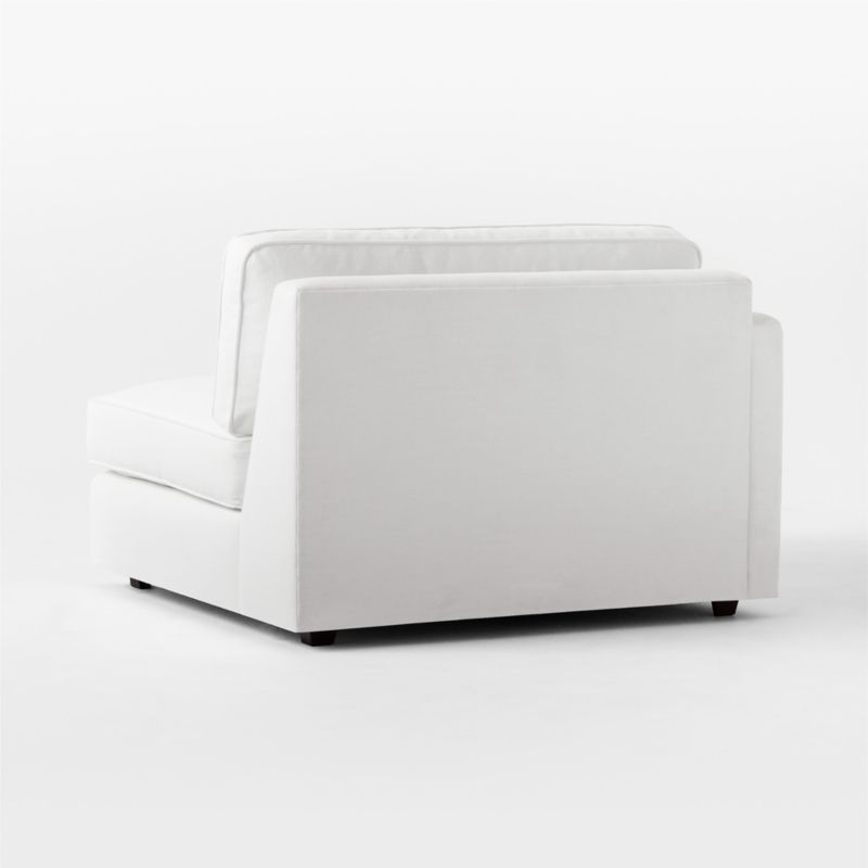 Malea White Performance Fabric Left-Arm Chair - Image 4