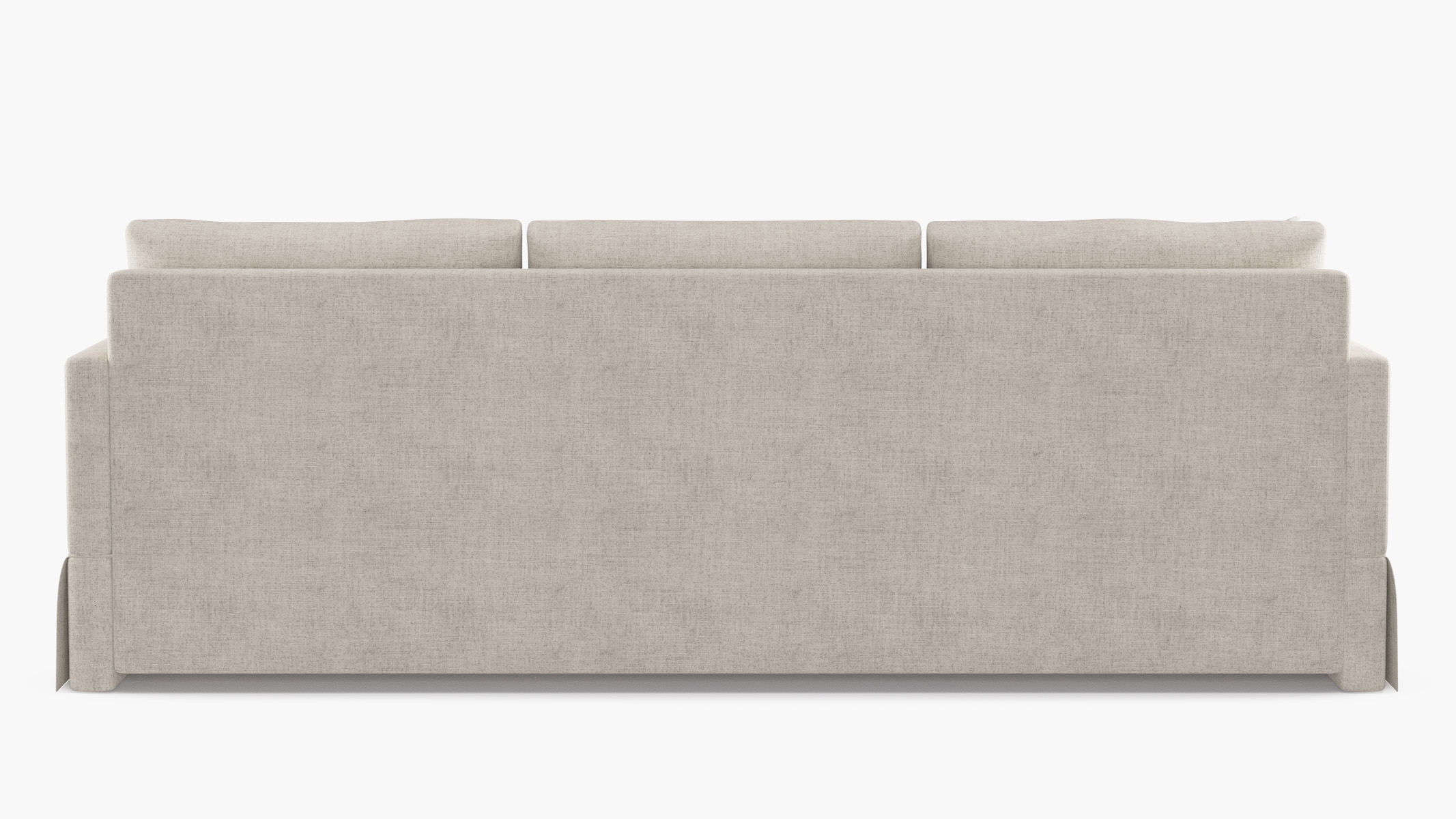 Skirted Sleeper Sofa, Creme Luxe Linen - Image 3