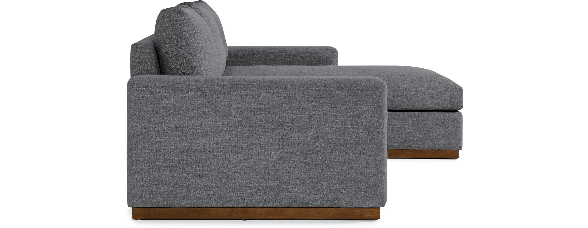 Gray Holt Mid Century Modern Sectional with Storage - Essence Ash - Mocha - Right - Image 2