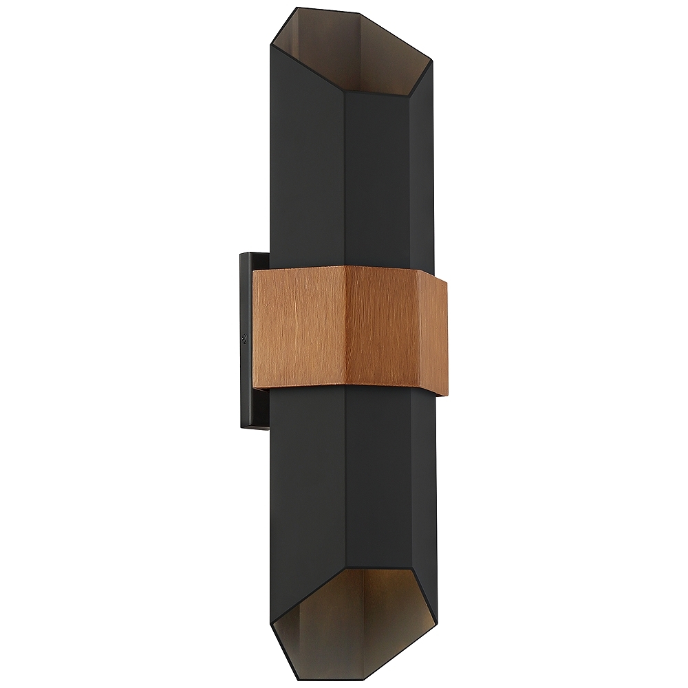 Quoizel Chasm 20 1/2"H Matte Black LED Outdoor Wall Light - Style # 85H45 - Image 0