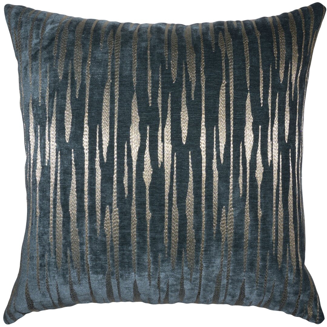 Square Feathers Shattered Rectangular Pillow Cover & Insert - Image 0