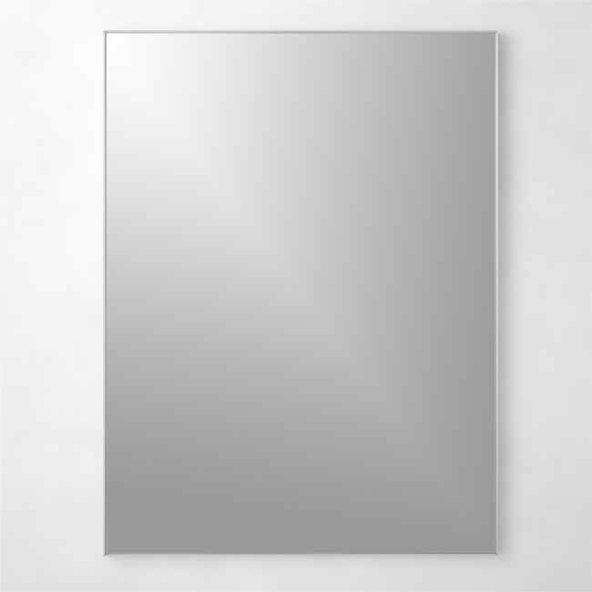 Infinity Rectangular Silver Wall Mirror 36"x48" - Image 0