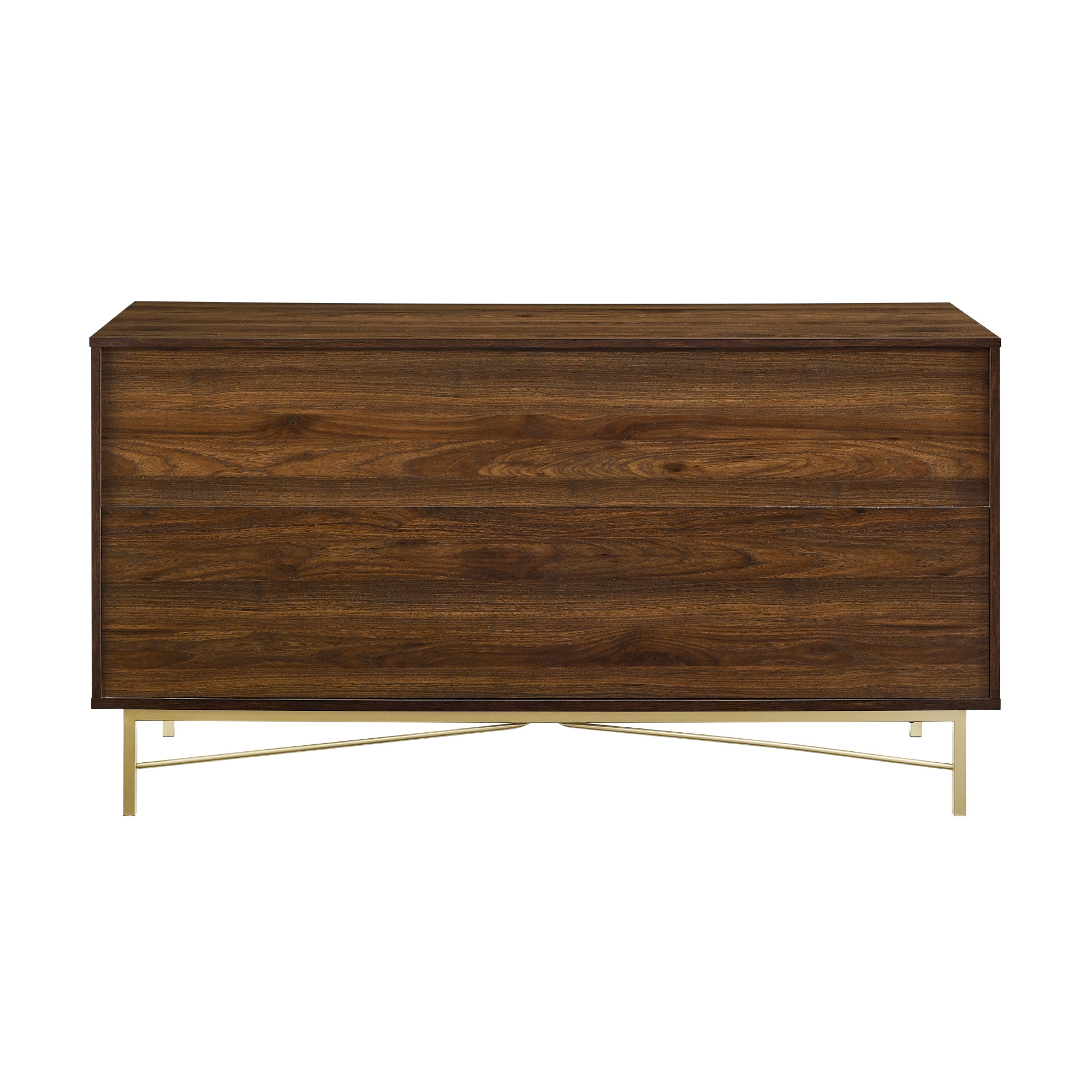 Gwen 56" 4 Drawer Modern Dresser - Dark Walnut - Image 3