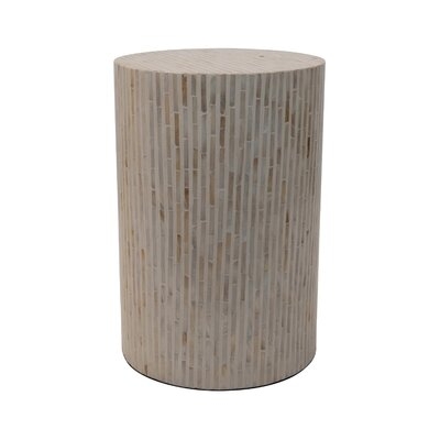 Isidore Capiz Drum End Table - Image 0