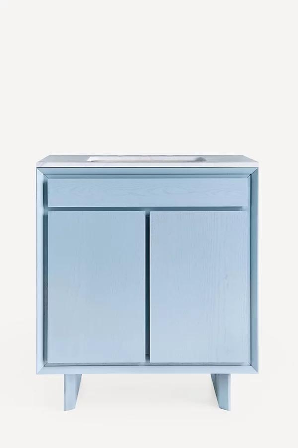 Frankie Ash Wood Single Vanity - Image 0