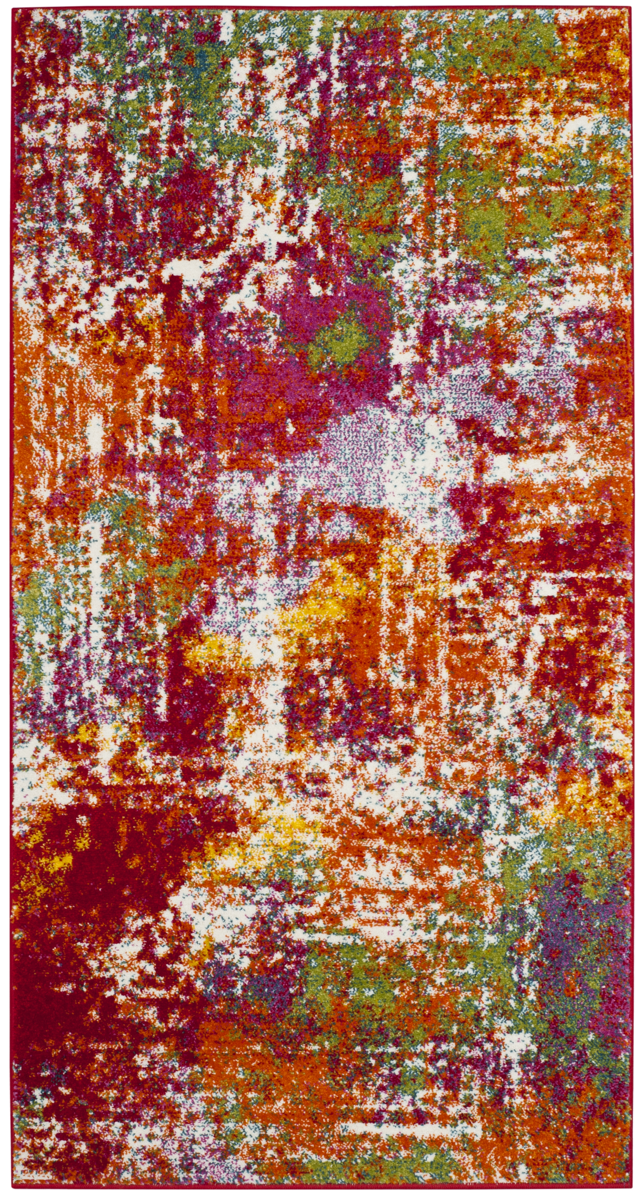 Arlo Home Woven Area Rug, WTC695D, Orange/Green,  2' 7" X 5' - Image 0